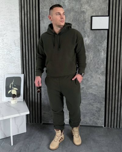 Чоловічий флісовий костюм хакі №102622