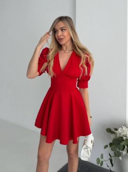 Сукня-комбінезон червоний №100689