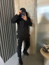 Чоловічий теплий костюм чорний №98391
