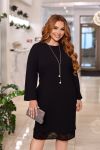 Сукня чорна з гипюром №102685