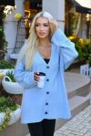Кардиган в стилі oversize  блакитний №102565